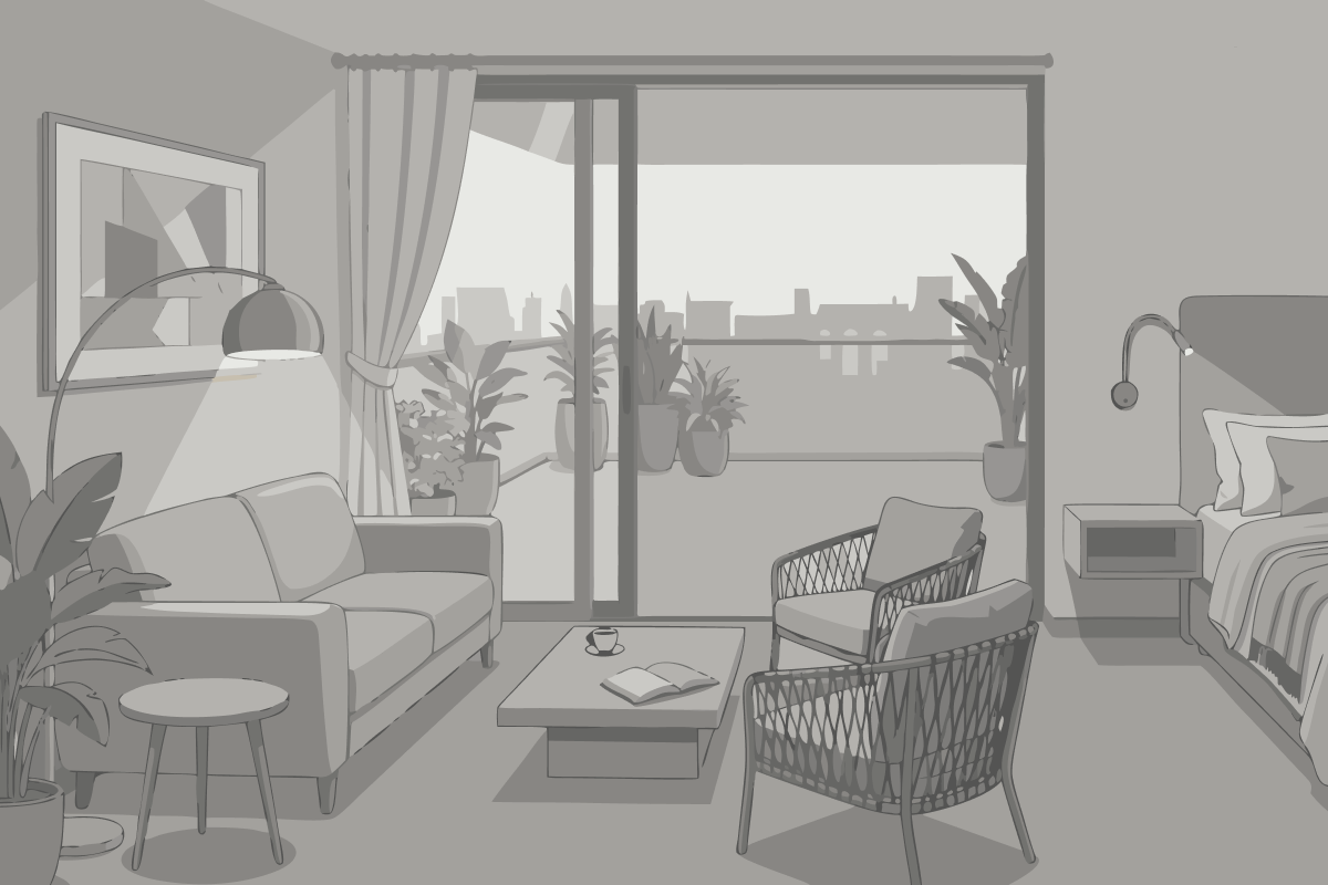 Apartamento com Lareira